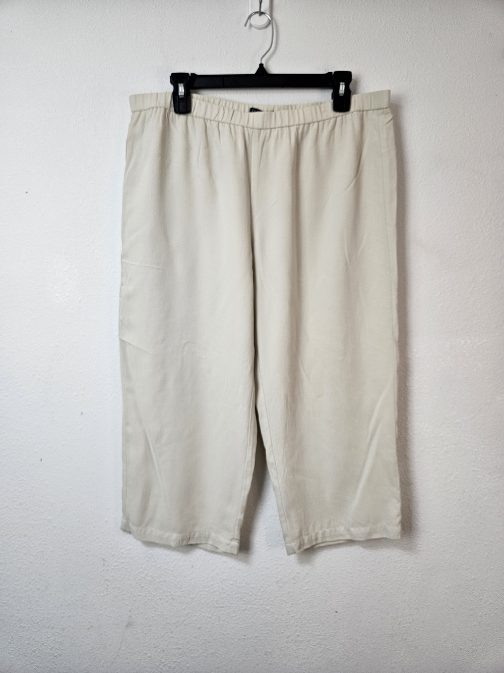 Eileen Fisher Petite Cream Wide-Leg Pants Size PL